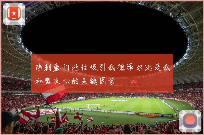 热刺豪门地位吸引我德泽尔比是我加盟决心的关键因素